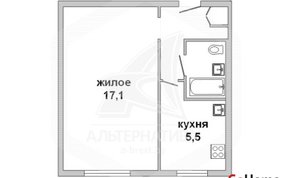 Купить 1-комнатную квартиру, Брест, Речица, ул. Бауманская. Фото 8