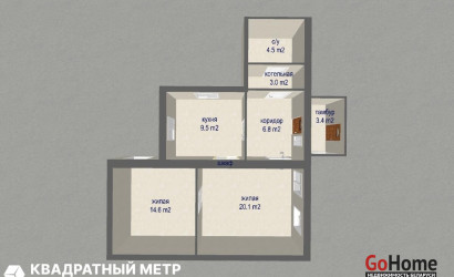 Купить 2-комнатную квартиру, Минск, Щедрина ул., 91(Центральный район). Фото 6