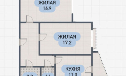 Купить 2-комнатную квартиру, Брест, Петра Ивашутина . Фото 2