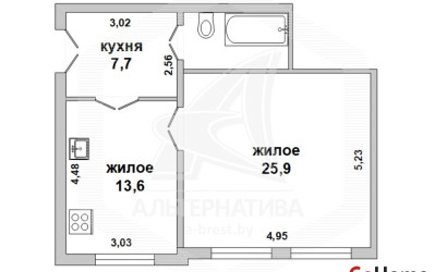 Купить 2-комнатную квартиру, Брест, Центр, ул. Карла Маркса. Фото 10