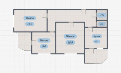 Купить 3-комнатную квартиру, Брест, Гаврилова ул.. Фото 2