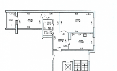 Купить 2-комнатную квартиру, Лида, 7 Ноября. Фото 1
