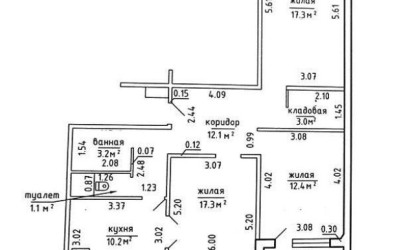 Купить 3-комнатную квартиру, Сеница, Набережная ул., 57/Б. Фото 9