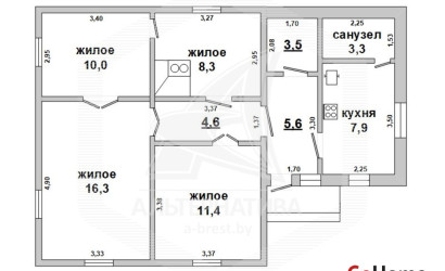 Купить дом, Жабинка, г. Жабинка, 8.48 соток. Фото 14