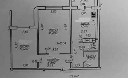 Купить 2-комнатную квартиру, Гомель, Д.Н. Пенязькова, 5А. Фото 16