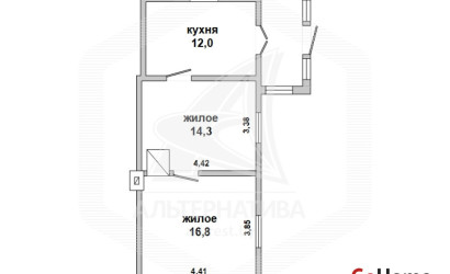 Купить 1-комнатную квартиру, Брест, Катин бор, ул. Катин Бор. Фото 1