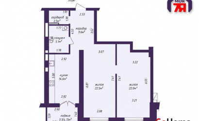 Купить 2-комнатную квартиру, Минск, Богдановича ул., 132 (Советский район). Фото 23