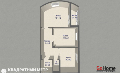 Купить 2-комнатную квартиру, Минск, Мястровская ул., 31 (Центральный район). Фото 23