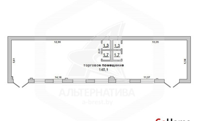 Аренда торгового помещения, Брест, Центр,  146.1 кв.м.. Фото 6