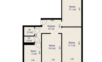 Купить 3-комнатную квартиру, Заречье, Зареченская ул., 43. Фото 20