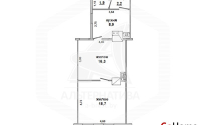 Купить 2-комнатную квартиру, Жабинка, , . Фото 1