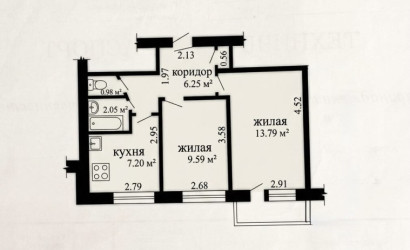  5-этаж.(44 м2), Барановичи(Курчатова ,17)