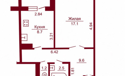 Купить 1-комнатную квартиру, Гродно, Соломовой, 134. Фото 6