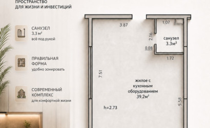 Купить 1-комнатную квартиру, Минск, Белградская, 16 (Октябрьский район). Фото 1