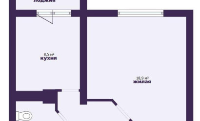 Купить 1-комнатную квартиру, Слуцк, Богдановича 2-й пер., 31. Фото 14