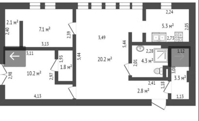 Снять 3-комнатную квартиру, Минск, Янки Мавра, 31 (Фрунзенский район). Фото 20