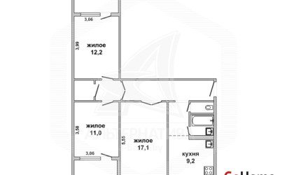 Купить 3-комнатную квартиру, Брест, Восток, ул. Орловская. Фото 17