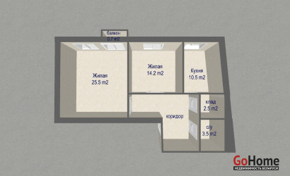 Купить 2-комнатную квартиру, Минск, Киселева ул., 28 (Центральный район). Фото 18