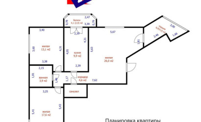 Купить 3-комнатную квартиру, Минск, Илимская ул., 27/А (Заводской район). Фото 31