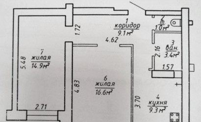 Купить 2-комнатную квартиру, Витебск, Актеров Еременко ул., 4. Фото 16