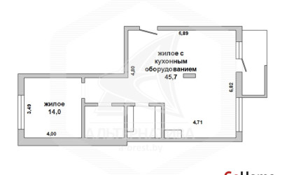 Купить 2-комнатную квартиру, Брест, Центр, ул. Фомина. Фото 1