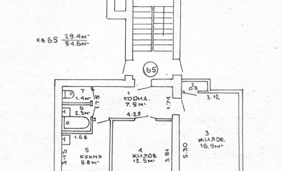 Купить 2-комнатную квартиру, Брест, ул. Кривошеина, д. 9. Фото 1