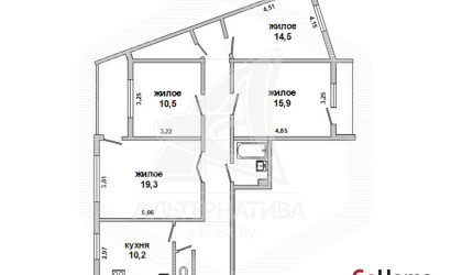 Купить 4-комнатную квартиру, Брест, Восток, ул. Московская. Фото 15