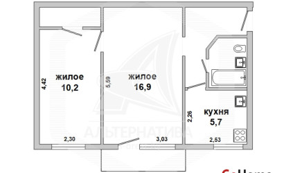 Купить 2-комнатную квартиру, Пелище