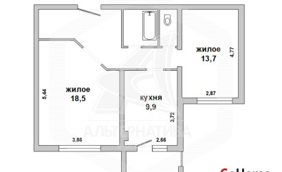 Купить 2-комнатную квартиру, Брест, Березовка, ул. Мошенского. Фото 1
