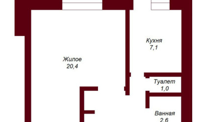 Купить 1-комнатную квартиру, Брест, ул. Московская, д. . Фото 9