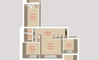 Купить 3-комнатную квартиру, Молодечно, Великий Гостинец ул., 111. Фото 3