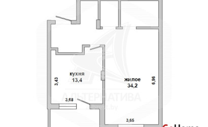 Купить 1-комнатную квартиру, Брест, Ковалево, пр-т Республики. Фото 10