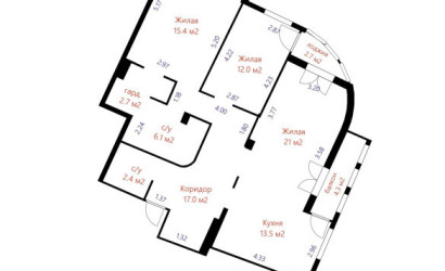 Купить 3-комнатную квартиру, Минск, Победителей просп., 27 (Центральный район). Фото 31