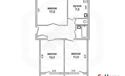 Купить 3-комнатную квартиру, Кобрин, , . Фото 1