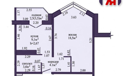 Купить 1-комнатную квартиру, Слуцк, Василя Витки ул., 1. Фото 19