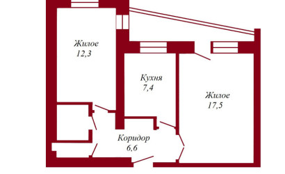 Купить 2-комнатную квартиру, Пинск, Первомайская, 117. Фото 16