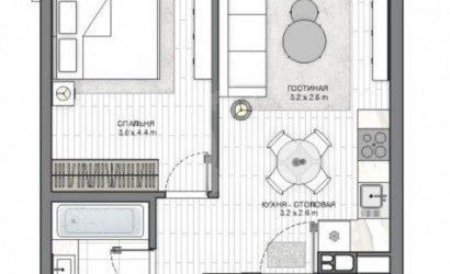 Купить 2-комнатную квартиру, Минск, Виталия Цвирко ул., 84 (Советский район). Фото 12
