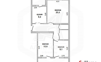 Купить 3-комнатную квартиру, Брест, Восток, ул. Стафеева. Фото 17