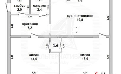 Купить дом, Новицковичи, Новицковичский с/с, 3.21 соток. Фото 1