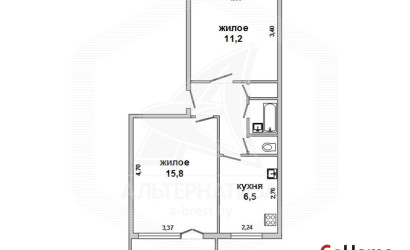 Купить 2-комнатную квартиру, Малорита, , . Фото 1