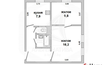 Купить 2-комнатную квартиру, Брест, Центр, ул. Гоголя. Фото 12
