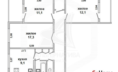 Купить 3-комнатную квартиру, Брест, Вулька, ул. Сябровская. Фото 28