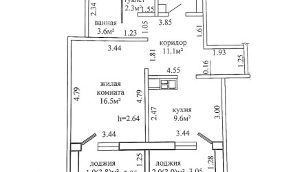 Купить 1-комнатную квартиру, Гродно, Пролетарская, 69А. Фото 13