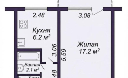 Купить 1-комнатную квартиру, Минск, Ландера ул., 32 (Октябрьский район). Фото 1