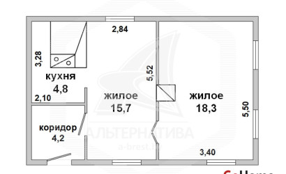 Купить дом в деревне, Збунин, Знаменский с/с, 24.98 соток. Фото 1