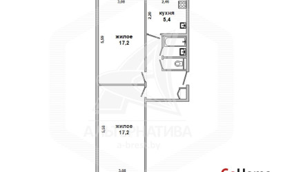 Купить 2-комнатную квартиру, Брест, Восток, ул. Советской Конституции. Фото 18