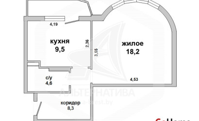 Купить 1-комнатную квартиру, Брест, Ковалево, ул. Октябрьской Революции. Фото 1