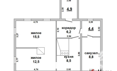 Купить дом в деревне, Чижевщина, Ленинский с/с, 92.56 соток. Фото 2