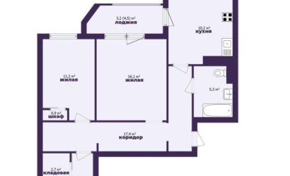 Купить 3-комнатную квартиру, Солигорск, Шахтеров б-р, 3. Фото 6