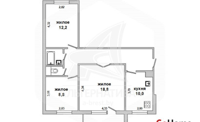 Купить 3-комнатную квартиру, Брест, Дубровка, ул. Дубровская. Фото 11